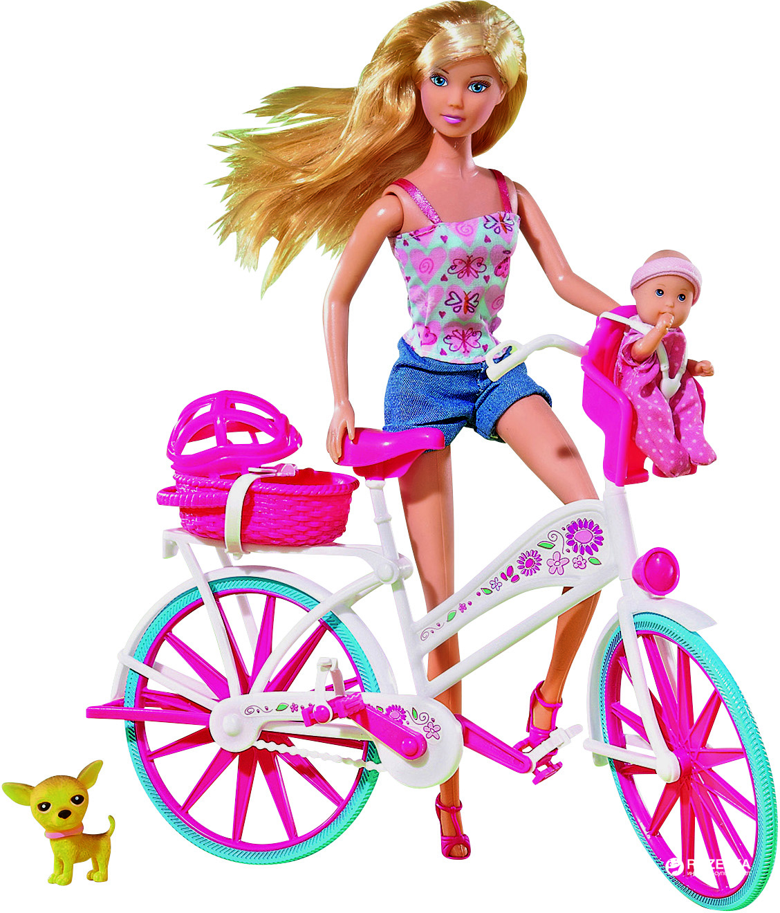 Акция на Кукла Штеффи с малышом на велосипеде Simba Steffi Love (5739050) от Rozetka UA