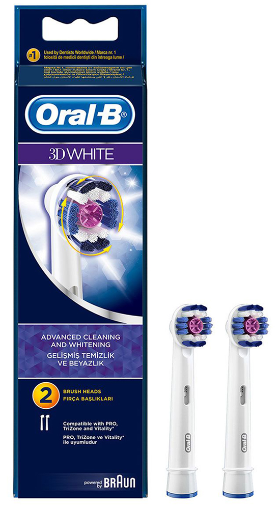 

Насадка к электрической зубной щетке ORAL-B BRAUN 3D WHITE