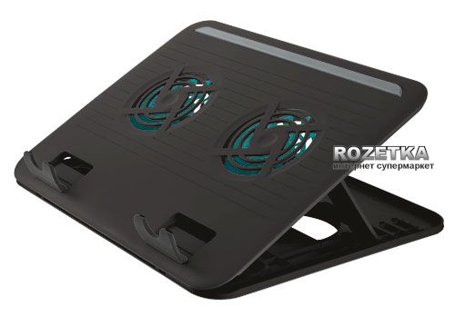 Акція на Подставка для ноутбуков Trust Cyclone Notebook Cooling Stand (TR17866) Black від Rozetka UA