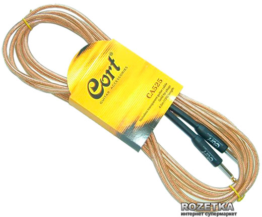 

Инструментальный кабель (готовый) Cort CA525 4.5 м NAT