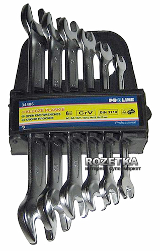 

Набір ріжкових ключів Proline 6 предметів (6 х 7-16 х 17 мм) CrV