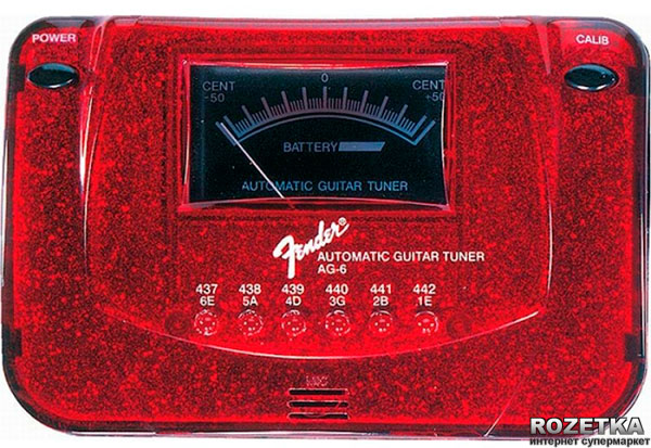 

Тюнер Fender AG6 Tuner Sparkle EXP II Red (68924)