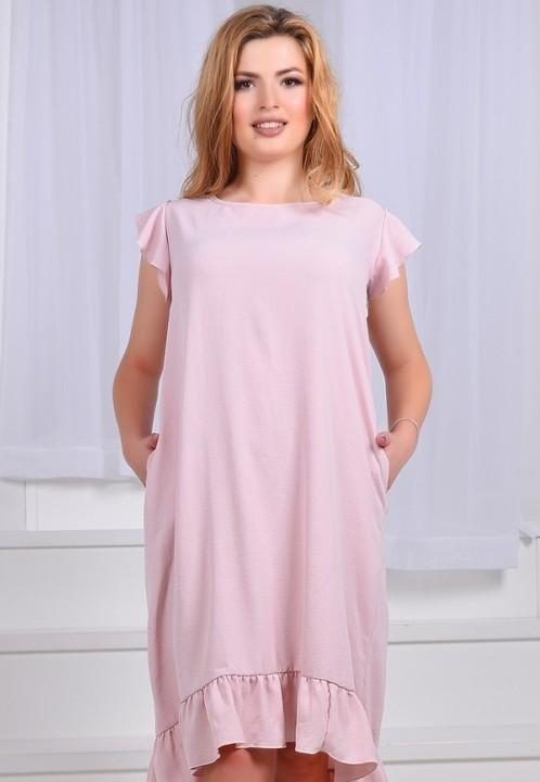 

Платье G&M k-42756 универсальный - Размер цвет пудра, Платье G&M k-42756 универсальный 48-54 Размер цвет пудра