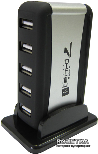 

Хаб USB Lapara 7 портів USB 2.0 з блоком живлення (LA-UH7315)