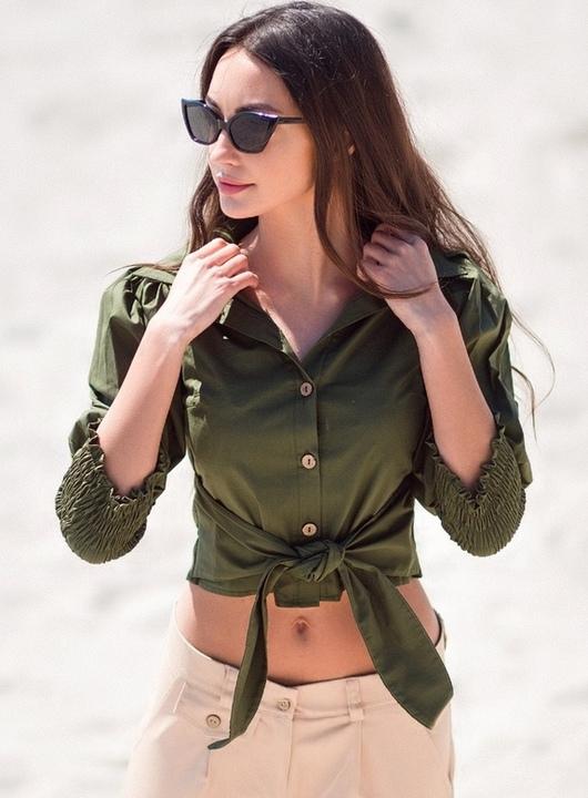 

Рубашка G&M k-54419 48 Размер цвет хаки