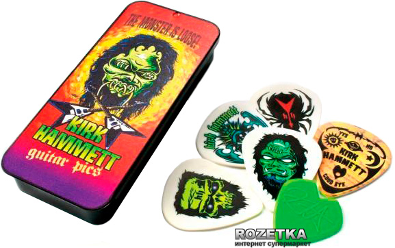 

Медиатор Dunlop KH01T088 Kirk Hammett Signature Pick Tin (6 шт)