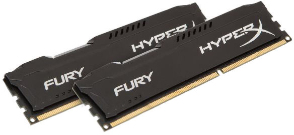 

Оперативная память HyperX DDR3-1600 8192MB PC3-12800 (Kit of 2x4096) FURY Black (HX316C10FBK2/8)