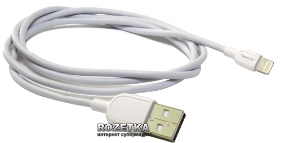 

Кабель синхронизации JCPAL MFI USB to Lightning для Apple iPhone 1 м White