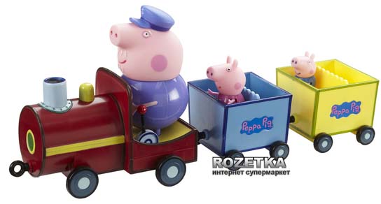 Акція на Игровой набор Peppa Pig Паровозик дедушки Пеппы (20829) (5029736050344) від Rozetka UA