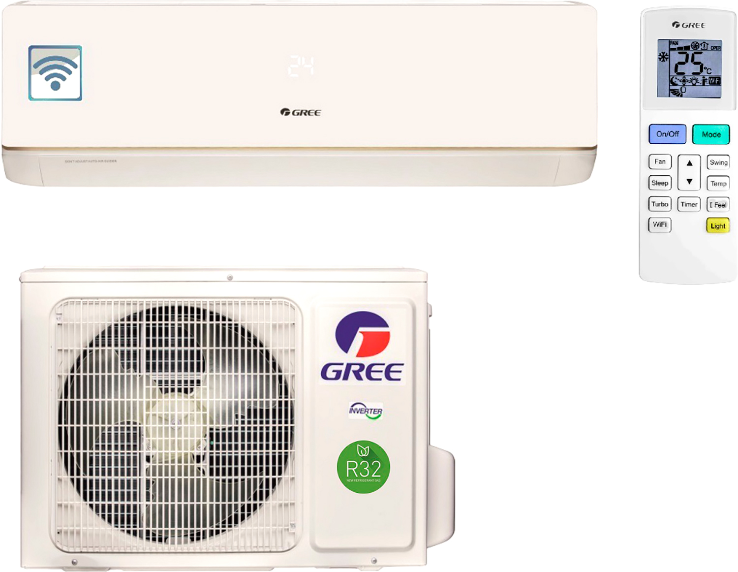

Кондиционер GREE GWH18AAD-K6DNA5B (BORA Inverter Wi-Fi) R32