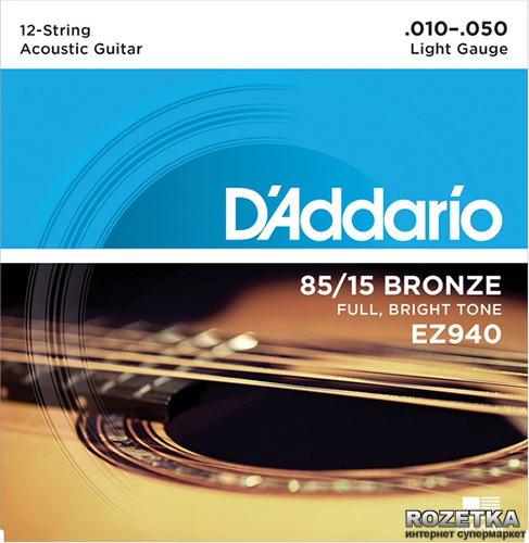 

DAddario EZ940 85/15 Bronze Light 12-String (10-50)