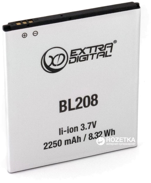 

Аккумулятор ExtraDigital для Lenovo BL208