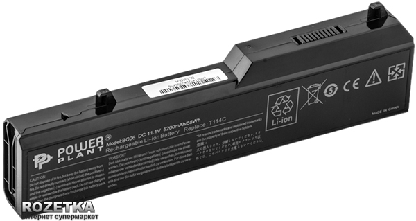 Акція на Аккумулятор PowerPlant для Dell Vostro 1310 Black (11.1V/5200mAh/6Cells) (NB00000073) від Rozetka UA