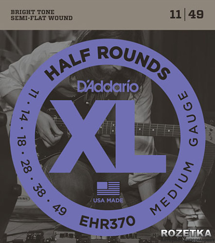 

D'Addario EHR370 Steel XL Half Rounds Medium (11-49)
