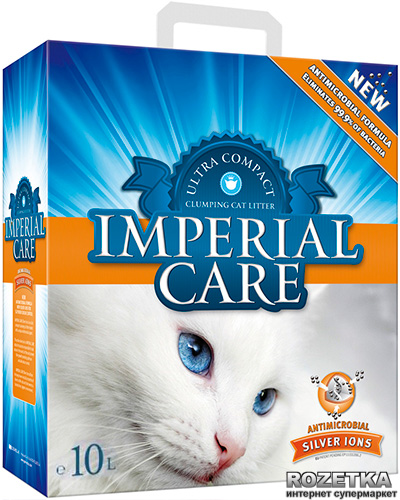 Акція на Наполнитель для кошачьего туалета Imperial Care Silver Ions Бентонитовый ультракомкующий 11 кг (10 л) (5200357800956) від Rozetka UA