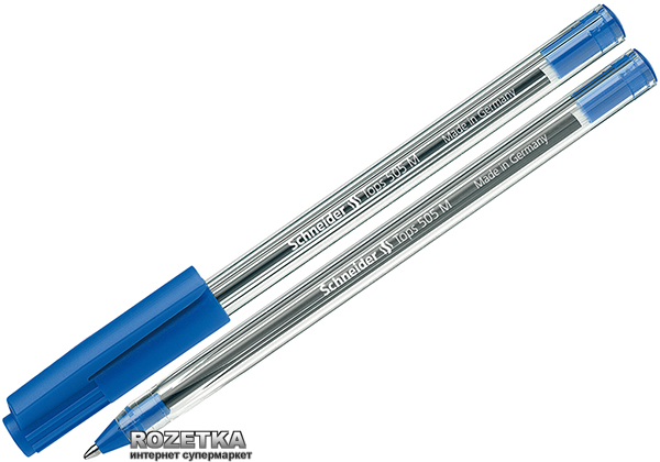 

Набор шариковых ручек 50 шт Schneider Tops Синий 0.7 мм Прозрачный корпус (S150603)