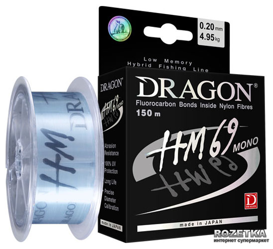 

Леска Dragon HM69 150 м 0.200 мм 4.95 кг (PDF-30-02-220)