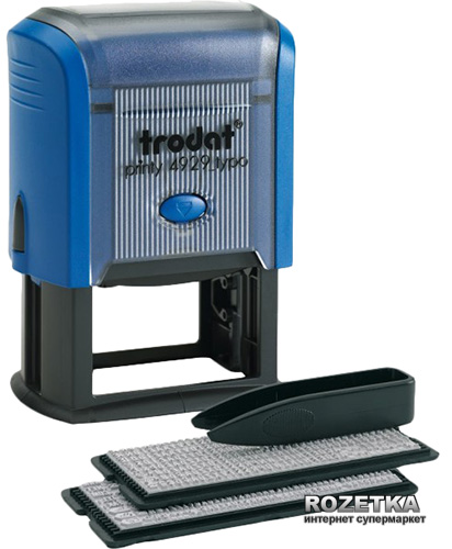 

Штамп самонаборный Trodat 4929 50x30 мм 6 строк Укр+Рус Синий корпус (4929 Т/6/ укр)