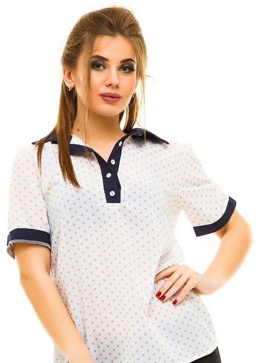 

Блузка G&M k-28722  Размер цвет белый с бежевым горохом, Блузка G&M k-28722 50 Размер цвет белый с бежевым горохом