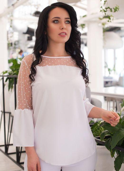 

Блузка G&M k-51732  Размер цвет белый, Блузка G&M k-51732 52 Размер цвет белый