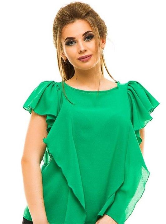 

Блузка G&M k-27545 52 Размер цвет зеленый