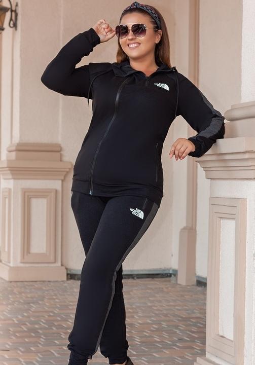 

Спортивный костюм G&M k-56388 52-54 Размер цвет черный/вставки графит