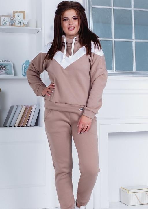 

Спортивный костюм G&M k-59630 52-54 Размер цвет бежевый