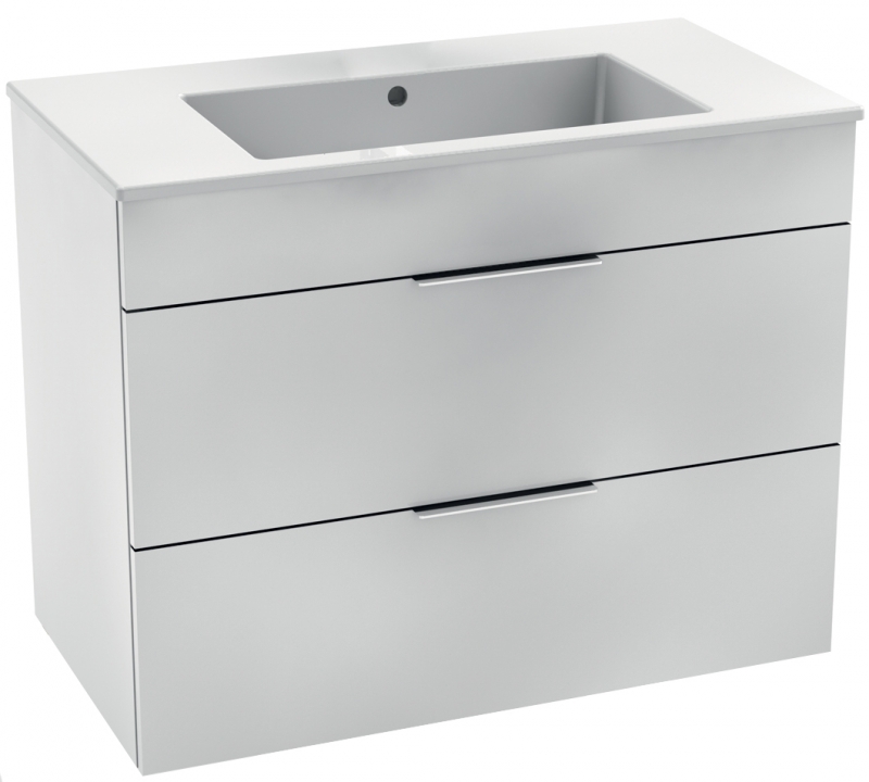 

Тумба JIKA Cube H4537621763001 белая с умывальником 80 см