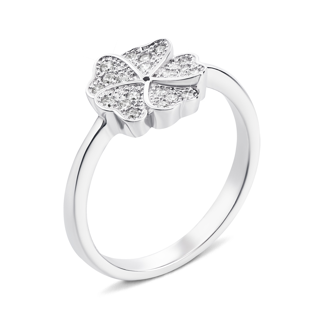 

Серебряное кольцо с фианитами 000135323 17 размера