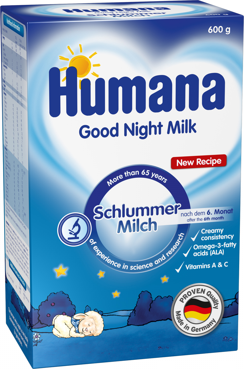 

Молочная сухая смесь Humana Сладкие сны 600 г (4031244701749)