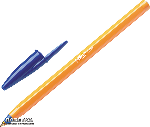Набор шариковых ручек 20 шт BIC Orange Синий, пишущий узел 0,8мм, толщина линии письма 0.36 мм, Оранжевый корпус  (3086121101113)