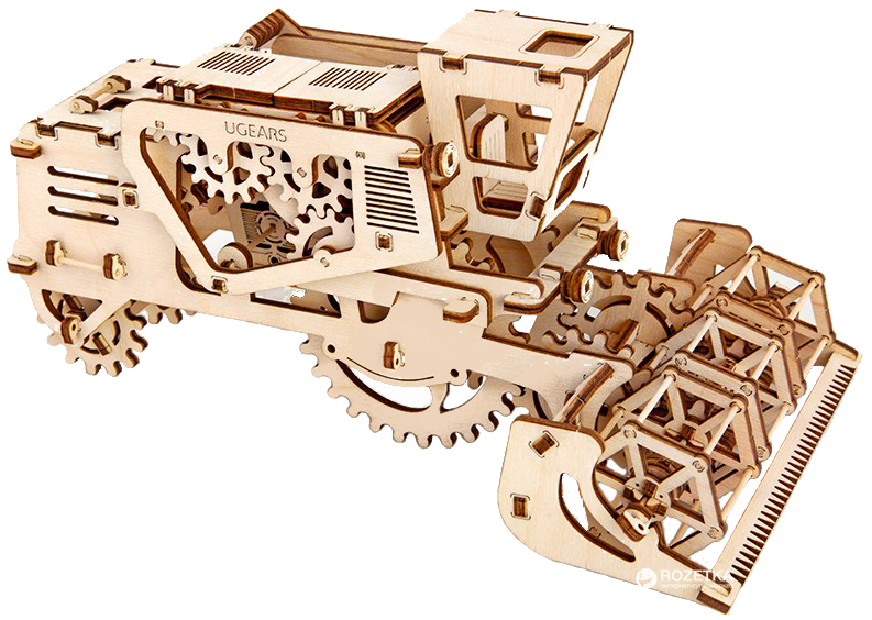 

Механический 3D пазл Ukrainian Gears Комбайн 154шт. (70010) (4820184120136)