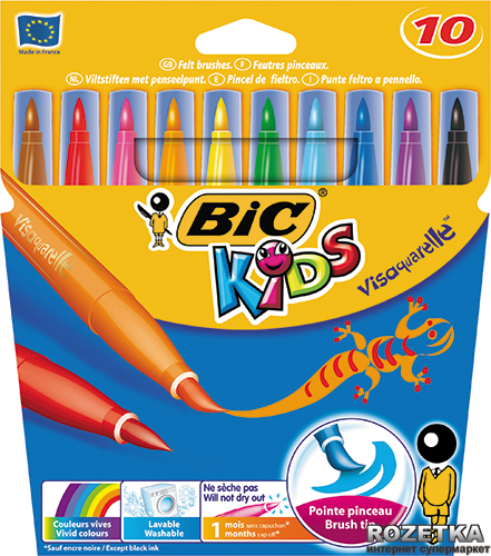 

Фломастеры BIC Visaquarelle 10 цветов 10 шт (3270220001553)