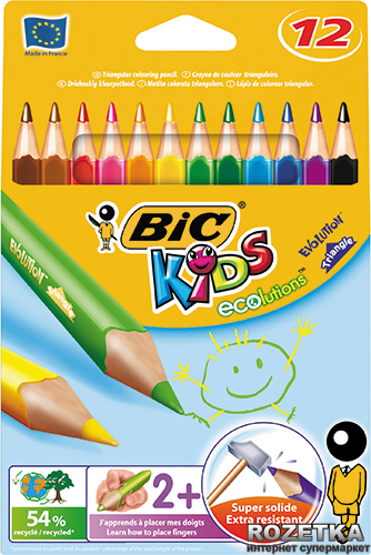 

Карандаши цветные BIC Evolution 12 цветов (3086124001632)