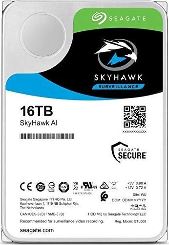 

Жесткий диск Seagate SkyHawk Al HDD 16TB 7200rpm 256MB ST16000VE002 3.5" SATAIII