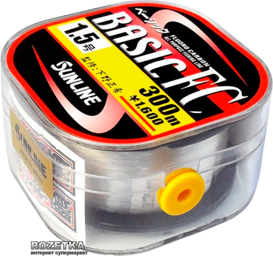 

Леска Sunline Basic FC 300 м #1.5/0.205 мм 3 кг (16580095)