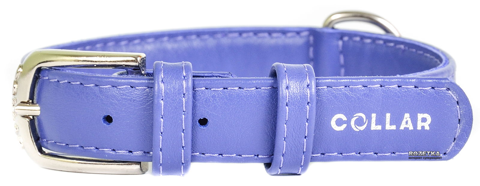 

Ошейник для собак кожаный Collar WAUDOG Glamour с QR паспортом, без украшений, S, Ш 20 мм, Дл 30-39 см