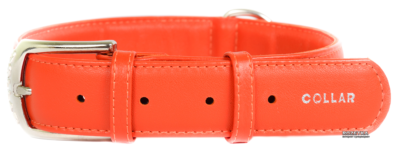 

Ошейник для собак кожаный Collar WAUDOG Glamour с QR паспортом, без украшений, M, Ш 25 мм, Дл 38-49 см