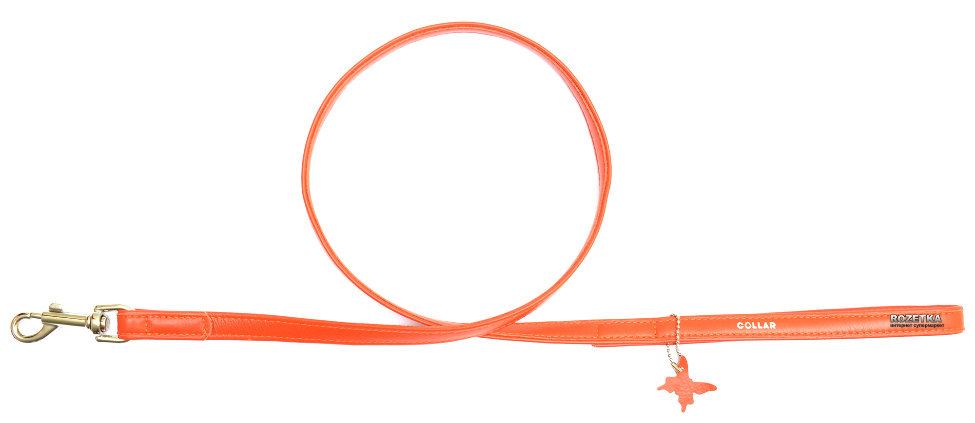 

Поводок для собак кожаный Collar WAUDOG Glamour, XS, Ш 12 мм, Дл 122 см