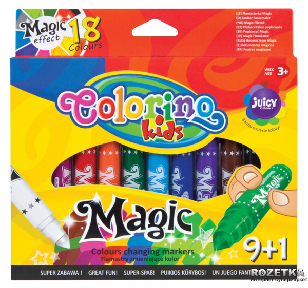 

Фломастеры Colorino Magic 10 цветов 10 шт (34630PTR)