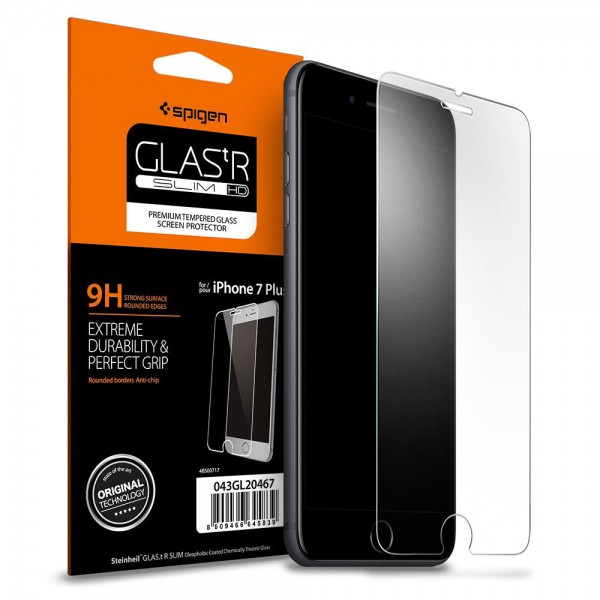 

Защитное стекло Spigen GLAS.tR SLIM для iPhone 7 Plus/8 Plus (2 стекла)