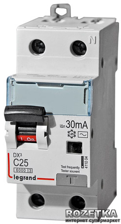 Диференціальний автомат Legrand C25 2P AC 30 mA