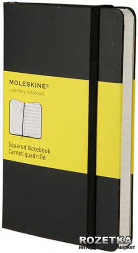 

Записная книга Moleskine Classic 9 x 14 см 192 страницы в клетку Чёрная (9788883701023)