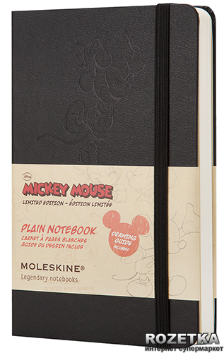 

Записная книга Moleskine Disney 9 х 14 см 192 страницы без линовки Черная (9788866137894)