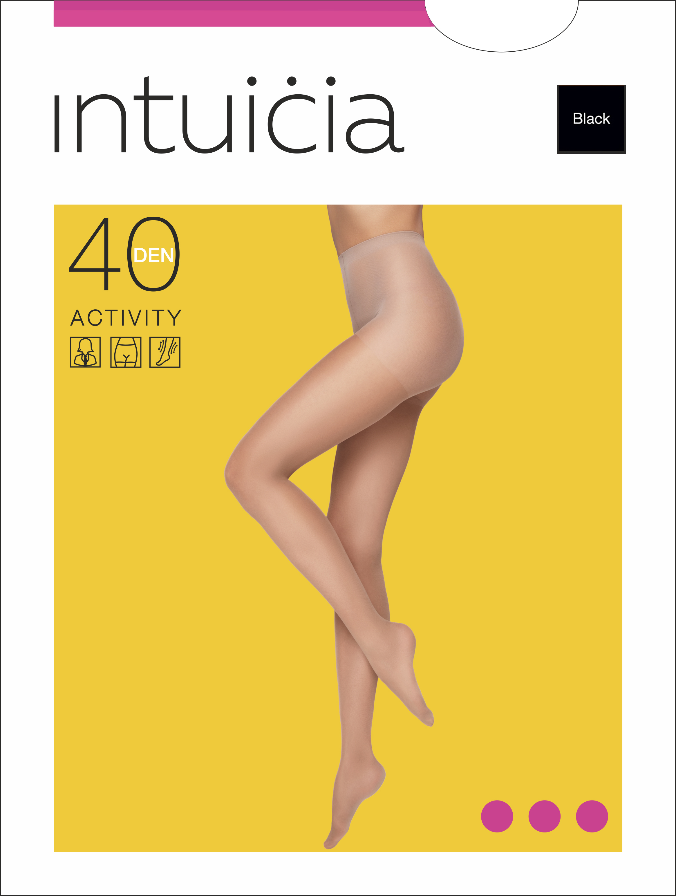 

Колготки Intuicia Activity 40 Den 5-6 р Black