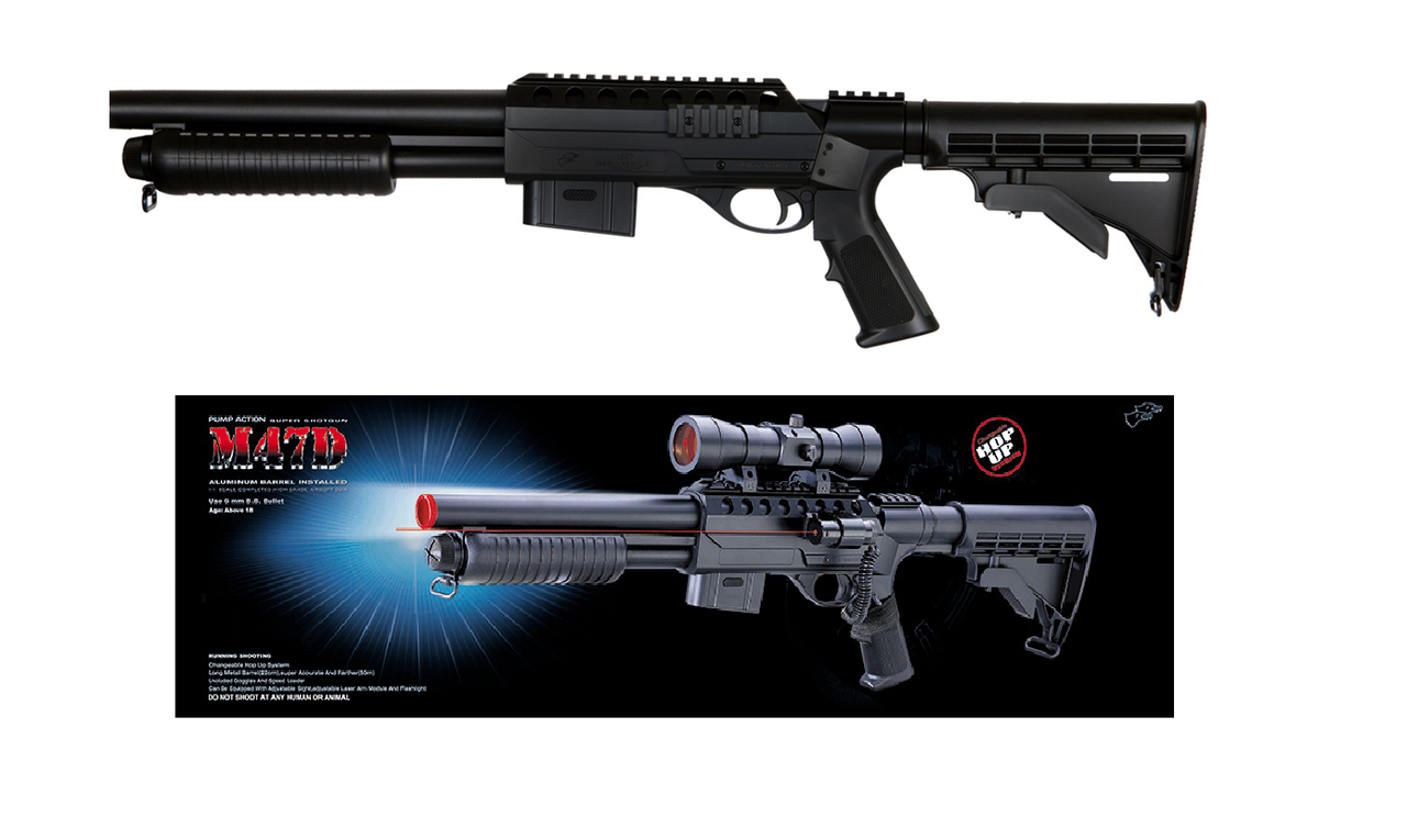 

Игрушечная винтовка с телескопическим прикладом Cyma M47D