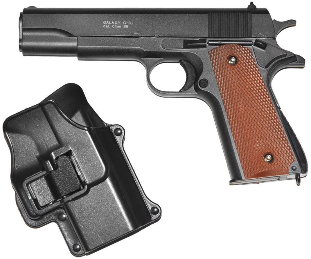 

Спринговый металлический пистолет с кобурой Galaxy G13+ (Colt 1911) Кольт 1911