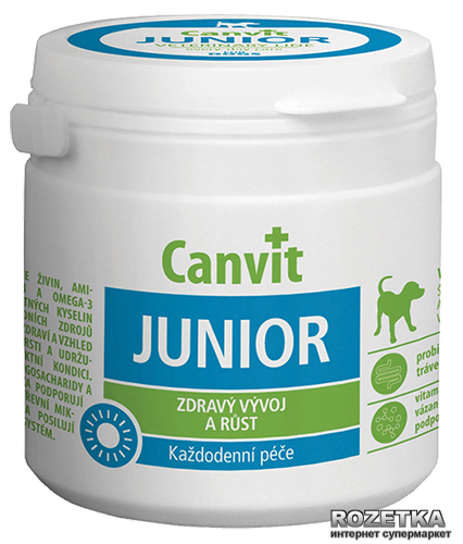 Акция на Витаминно-минеральный комплекс Canvit Junior для собак таблетки 230 шт (can50721) от Rozetka UA