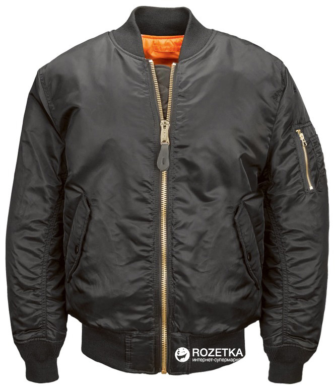 

Бомбер Alpha Industries MA-1 W WJM44500C1  Black, Бомбер Alpha Industries MA-1 W WJM44500C1 M Black