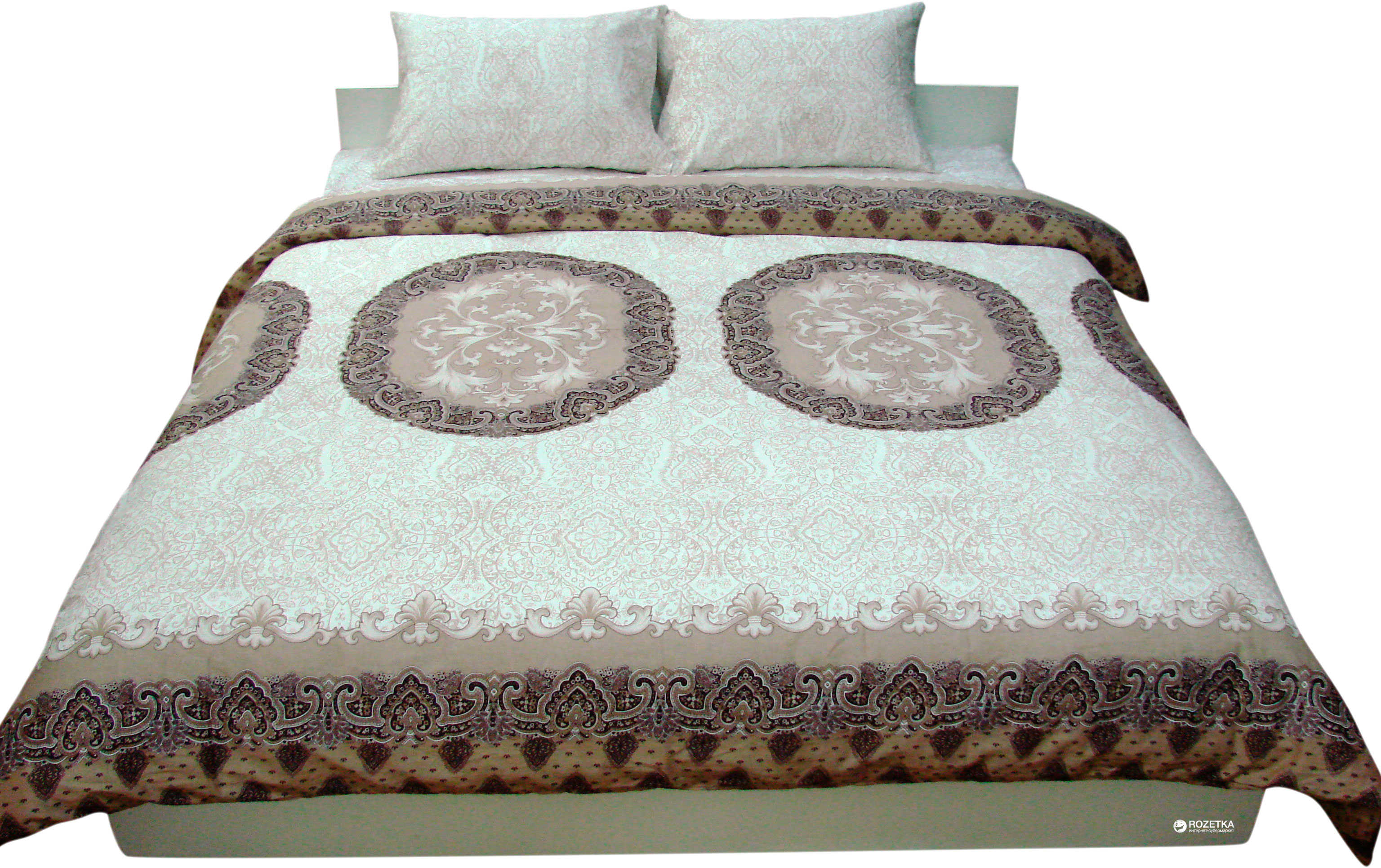 

Комплект постельного белья Руно Сатин 175x215 (655.137К_3589 Front beige)